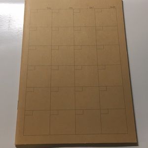 Muji New monthly planner